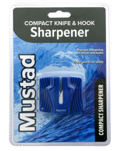 Mustad Compact Knife and Hook Sharpener with Finger Guards