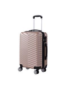 Slimbridge 20" Carry On Travel Luggage Suitcase Case Bag Lightweight TSA Coffee