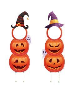 Halloween Outdoor Lawn Pumpkin & Witch Hat Decorations