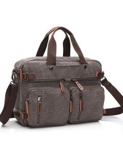 Laptop Travel Shoulder Bag Briefcase (Gray)