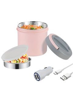 Electric Heated Stainless Steel Lunch Box