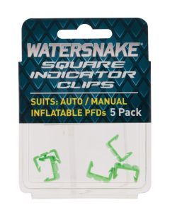 5 Pack of Replacement Watersnake Square Indicator Clips to Suit Auto/Manual PFDs