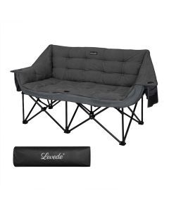 Levede Double Camping Chair Folding Outdoor Portable Fishing Picnic Travel Seat