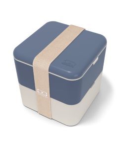 Monbento Mb Square Bento Box - Blue Natural