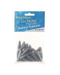 35 Pack of Jarvis Walker Size 3 Barrel Sinkers - Value Pack