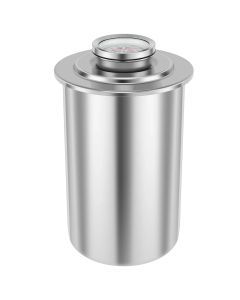 Stainless Steel Ham Maker with Thermometer Deli Meat Press Mold Silver