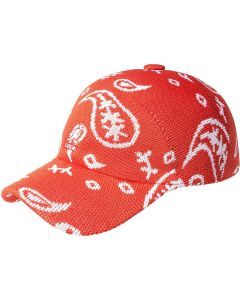 Kangol Paisley Adjustable Mens Spacecap Baseball Cap - Cherry Glow/White (One Size)