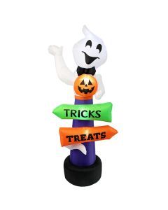 Halloween Inflatable Glowing Signpost Outdoor Decoration