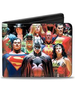 DC Comics Heroes vs Villains Mens Bifold Wallet - Officially Licensed
