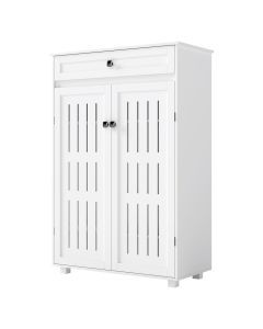 Levede Shoe Cabinet 5-Tier Door Entryway Storage Rack Organizer Cupboard White