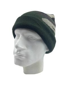 Camo Beanie Hat Winter Ski Army Military Fishing - Army Green Camouflage