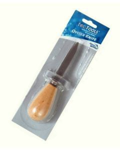 Jarvis Walker Oyster Knife with Thumb Guard- Stainless Steel Blade-Wooden Handle