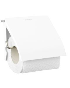 Brabantia Toilet Roll Holder Wall Mounted Bathroom Storage No Damage - White