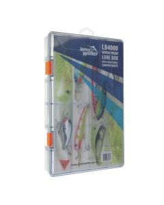 Jarvis Walker LB4000 Worm Proof Lure Tackle Box Adjustable Compartments