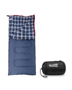 Mountview Sleeping Bags Single Camping Hiking 3-Season Thermal Blue 0°C-15°C
