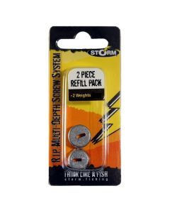 25gm Storm RIP Multi-Depth Screw System Weights Refill Pack-2 x 25g Lead Weights