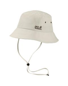 Jack Wolfskin Supplex Bucket Hat - White Sand (Sun Cap Floppy Fishing Camping)