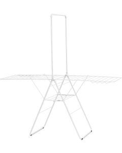 BRABANTIA 25m HangOn Drying Rack - White (Clothing Airing Rack w/ Horse Stand)