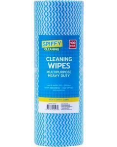 Spiffy 100pk Multipurpose Cleaning Wipes - Absorbent Kitchen Dirt Remover