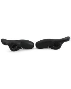 TranzX Kraton Rubber/Alloy Ergonomic Bike Handlebar Ends