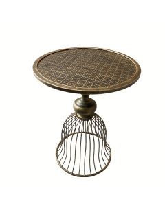 Round Metal Table Courtyard Antique Bronze