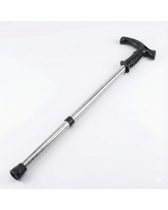 Adjustable Silver Walking Stick - Extra Sturdy Ergonomic Pole