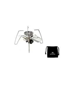 Spider Portable Folding Outdoor Burner Stainless Steel Silver