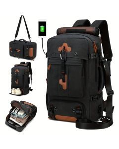 Hiking Backpack with USB & Shoe Compartment