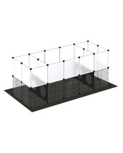Pawz Pet Playpen Guinea Pig Rabbit Cage Small Animal DIY Fence 36 Panels Mat