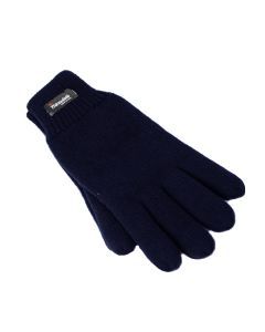 Dents 3M Thinsulate Navy Gloves - Knitted Winter Snow/Ski Polar Fleece Thermal