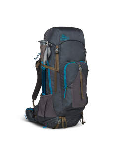 KELTY Asher 85L Backpack Bag Travel Hiking Camping Pack - Beluga/Stormy Blue