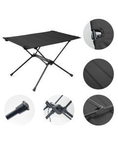 Camping Folding Roll-Up Table Black