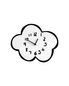 Swaying Cloud Cartoon Mute Wall Clock White