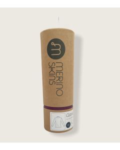 Merino Skins Mens Classic Funnel Neck Long Sleeve Thermal Top - Navy