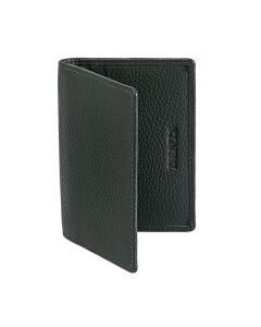 Dents Men's Pebble Grain Leather Card Holder with RFID Blocking - Green