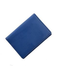 Dents RFID Pebble Credit Business Card Holder Bifold Minimalist - Royal