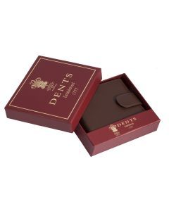 Dents Nappa Leather Billfold Coin Pocket Wallet with RFID Protection in English Tan