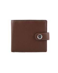 Dents Men's Smooth Nappa Leather Bifold Wallet with RFID Blocking and Coin Purse in Tan/Olive