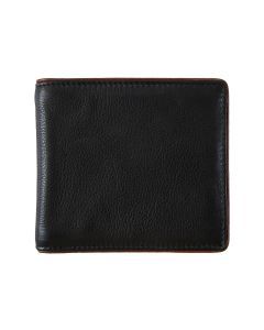 Dents RFID Two-Colour Pebble Grain Leather Bifold Wallet - Black