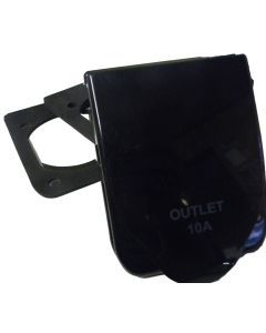 AUSTRALIAN RV 10AMP POWER OUTLET BLACK
