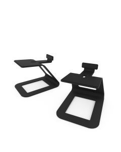Kanto SE6 Elevated Desktop Speaker Stands for Large Speakers - Pair, Black