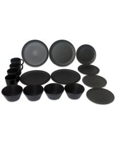 Royal RPET 16 Piece Dinner Set - Granite