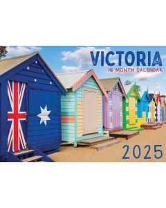 2025 Calendar Rectangle Wall Calendar 16 Months Hanging Planner Victoria Souvenir