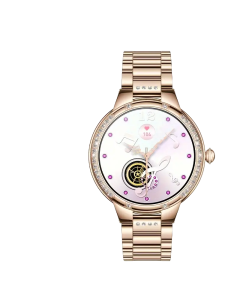 Golden Wireless Call Smart Watch for Women - Multi-Sports Modes & Voice Assistant