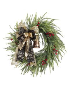 Christmas Wreath Artificial Front Door Green Decor