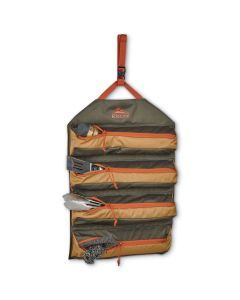 KELTY Chef Roll Kitchen Tool Organizer for Camping Travelling in Beluga/Dull Gold