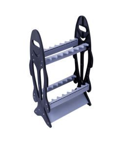 Jarvis Walker 16 Hole Plastic Fishing Rod Stand - Double Sided Rod Holder