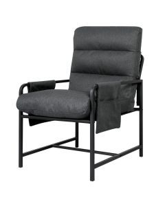 Levede Metal Accent Chair Armchair Sofa Soft Cushion Sturdy Frame Lounge Seat