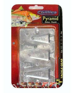 Gillies Pyramid Sinker Mould Combo - Makes 5 Different Pyramid Sinkers at a Time