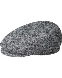 Bailey Mens Kyan Ivy Newsboy Flat Cap Fold Down Convertible Ear Flap - Charcoal